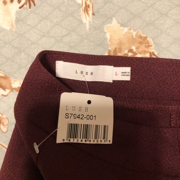Lush Maroon Skirt - Picture 4 of 4